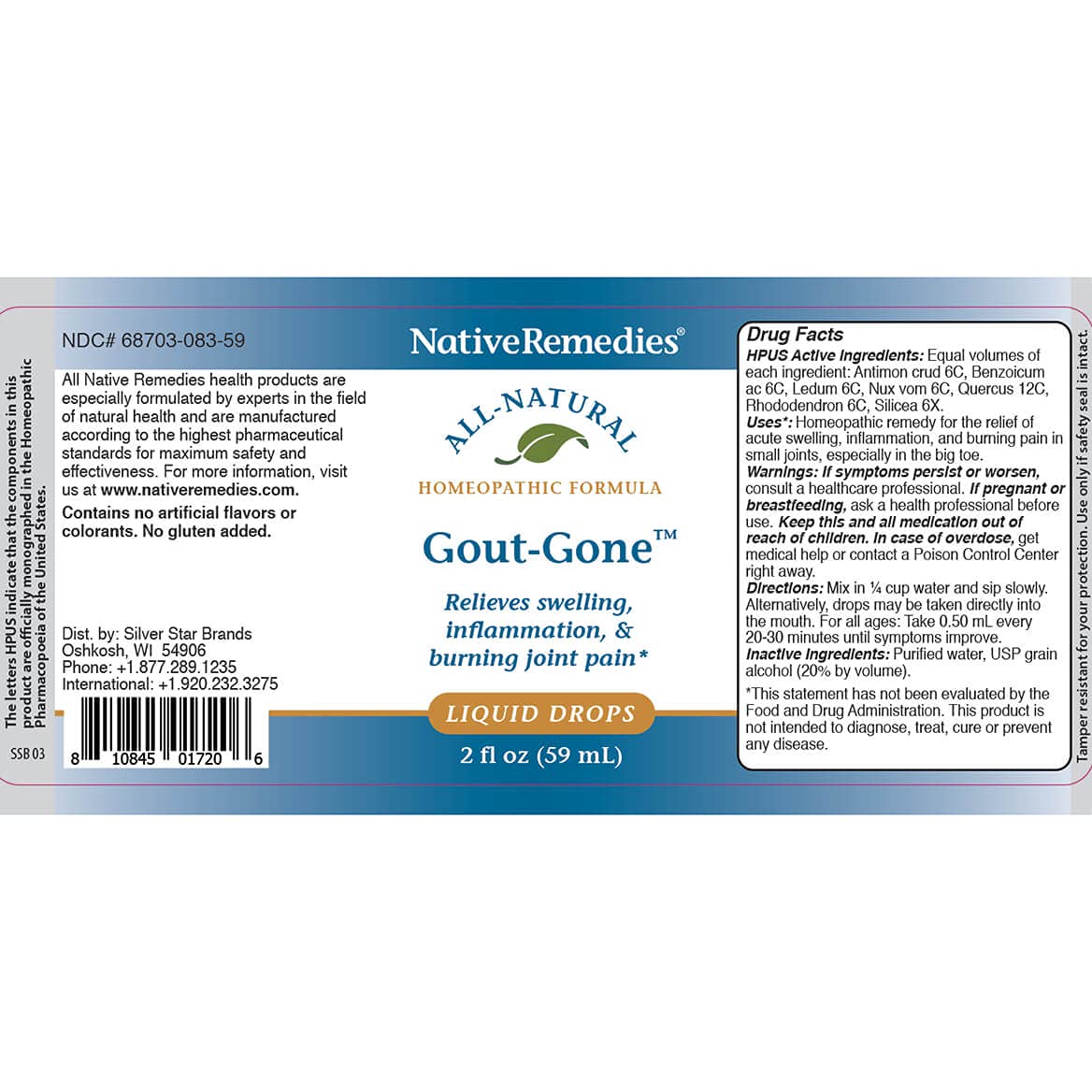 Native Remedies Gout-Gone 2 Pack - TrustMedUSA