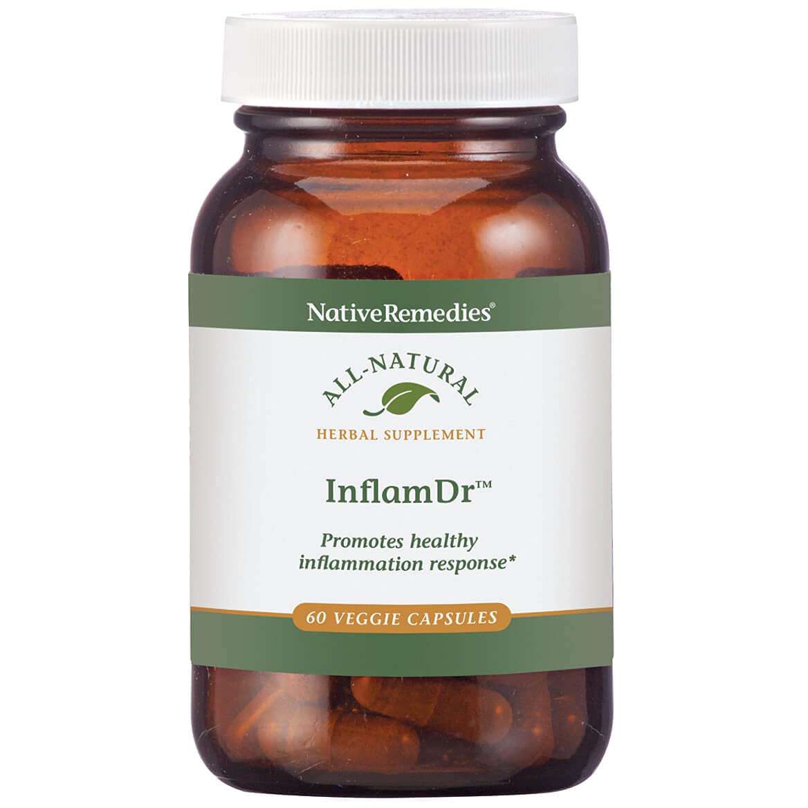 Native Remedies Inflam Dr. - All Natural Herbal Supplement Promotes Healthy Inflammation Response - Helps Fight Oxidative Stress to Cells - 60 Veggie Caps - TrustMedUSA