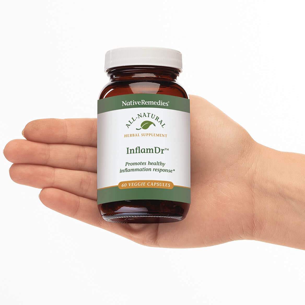 Native Remedies Inflam Dr. - All Natural Herbal Supplement Promotes Healthy Inflammation Response - Helps Fight Oxidative Stress to Cells - 60 Veggie Caps - TrustMedUSA