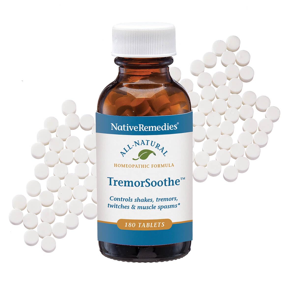 Native Remedies TremorSoothe - Natural Homeopathic Formula to Temporarily Control Shakes, Tremors, Muscle Spasms and Twitches -180 Tablets - TrustMedUSA