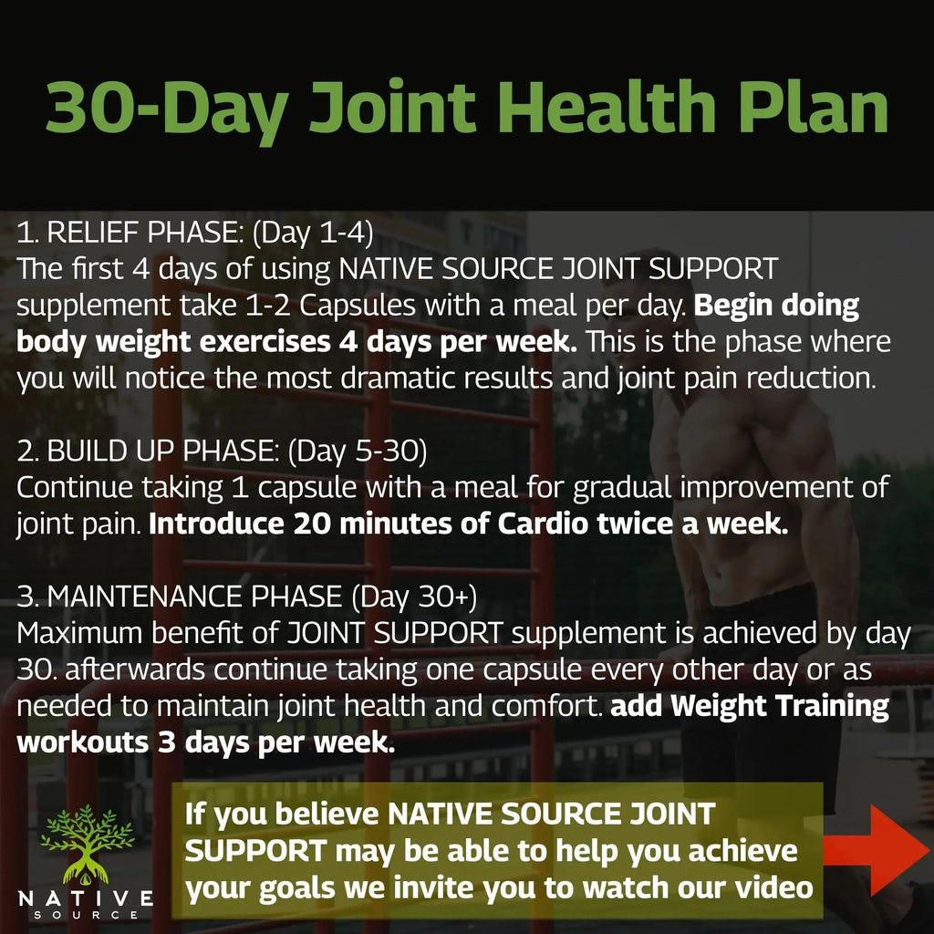 Native Source Joint Support Supplement - Turmeric - Tamarind - Boswellia - Fenugreek - TrustMedUSA
