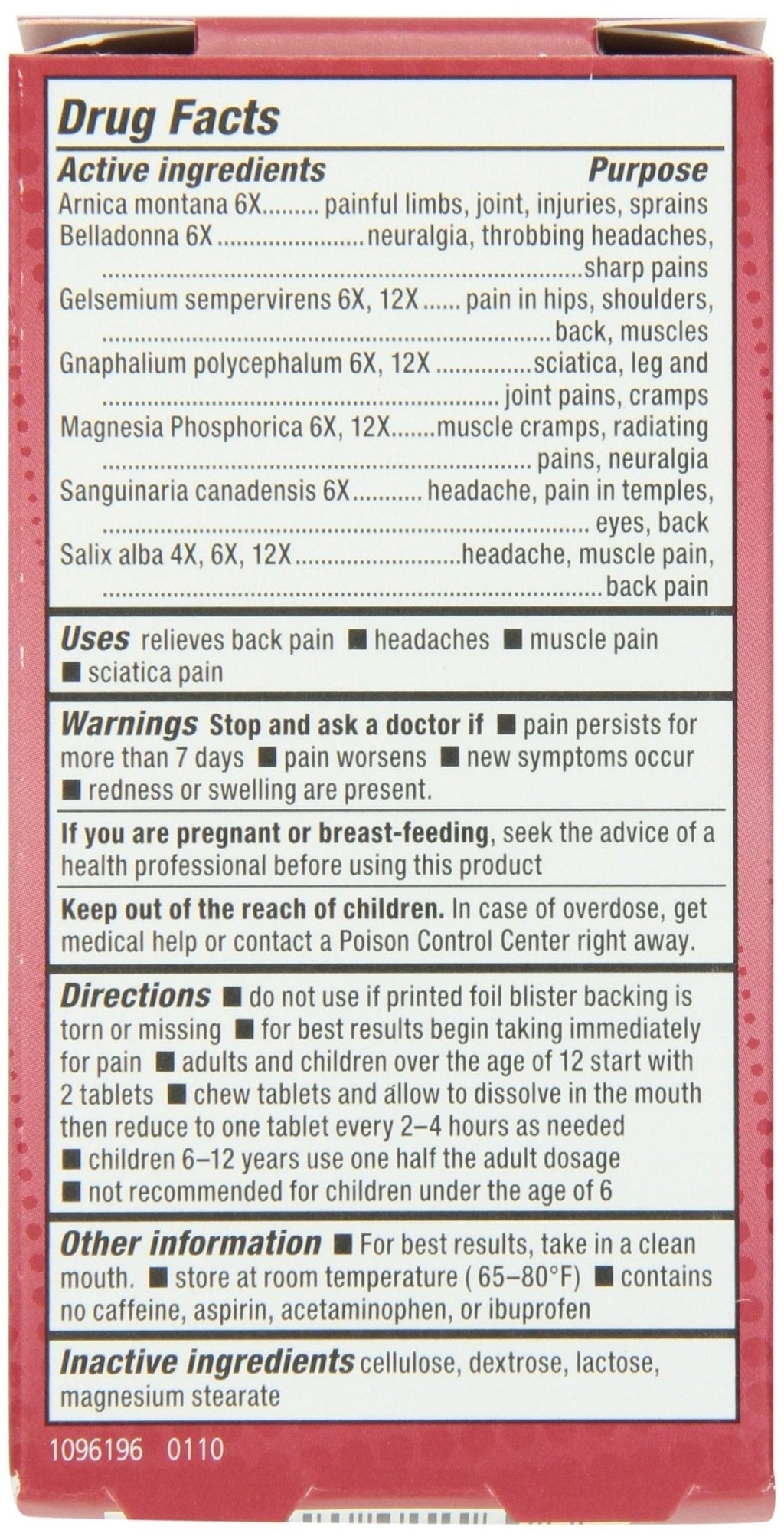 Natrabio Pain Relief Tablets, 60 Count - TrustMedUSA