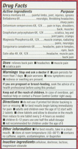 Natrabio Pain Relief Tablets, 60 Count - TrustMedUSA