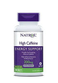 Natrol High Caffeine Tablets, Energy Support, Helps Enhance Endurance - TrustMedUSA