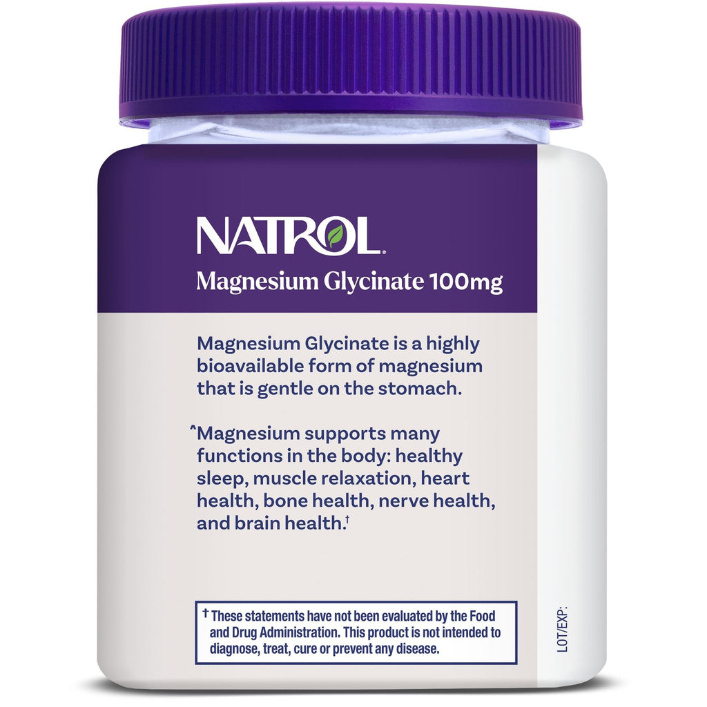 Natrol Magnesium Glycinate Supplements 100mg, Cherry Lemon Soft Chews for Healthy Sleep and Body, Magnesium Glycinate 100mg, Up to a 30 Day Supply - TrustMedUSA