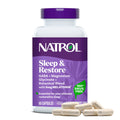 Natrol Sleep & Restore Capsules - Calm Magnesium Glycinate, Magnesium Sleep Aid with GABA, Melatonin 5mg, Botanical Blend, 30 Day Supply - TrustMedUSA