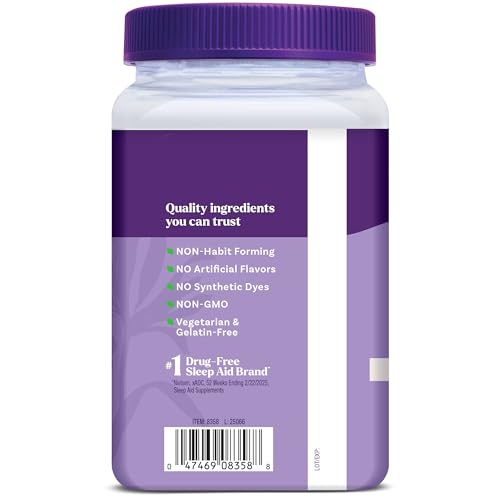 Natrol Sleep & Restore Magnesium Glycinate Blend Gummies, Magnesium for Sleep Aids for Adults, Melatonin-Free, Cherry Flavored, 30 Day Supply - TrustMedUSA