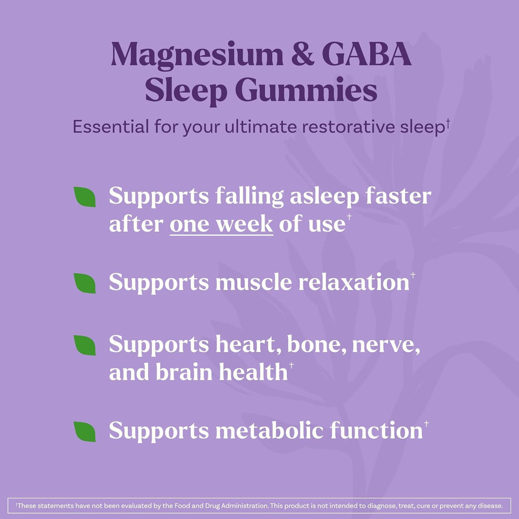 Natrol Sleep & Restore Magnesium Glycinate Blend Gummies, Magnesium for Sleep Aids for Adults, Melatonin-Free, Cherry Flavored, 30 Day Supply, 60 Gummies (Pack of 2) - TrustMedUSA