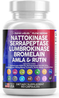 Nattokinase 4000 FU Serrapeptase 120000 SPU Lumbrokinase Enzyme - TrustMedUSA