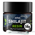Natural Black Altai Shilajit Resin Large (50g) Pot | 100% Pure Additive Free | 80 Trace - TrustMedUSA