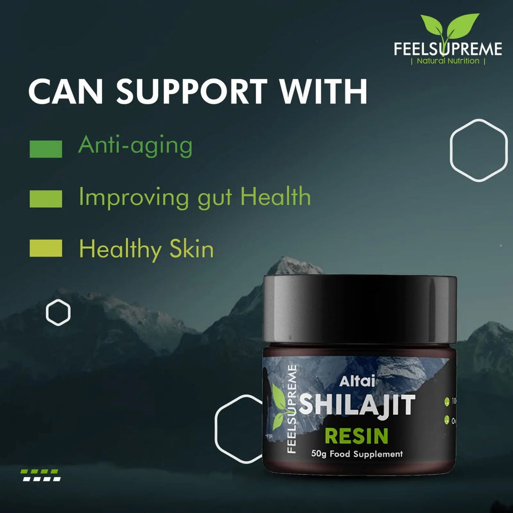 Natural Black Altai Shilajit Resin Large (50g) Pot | 100% Pure Additive Free | 80 Trace - TrustMedUSA