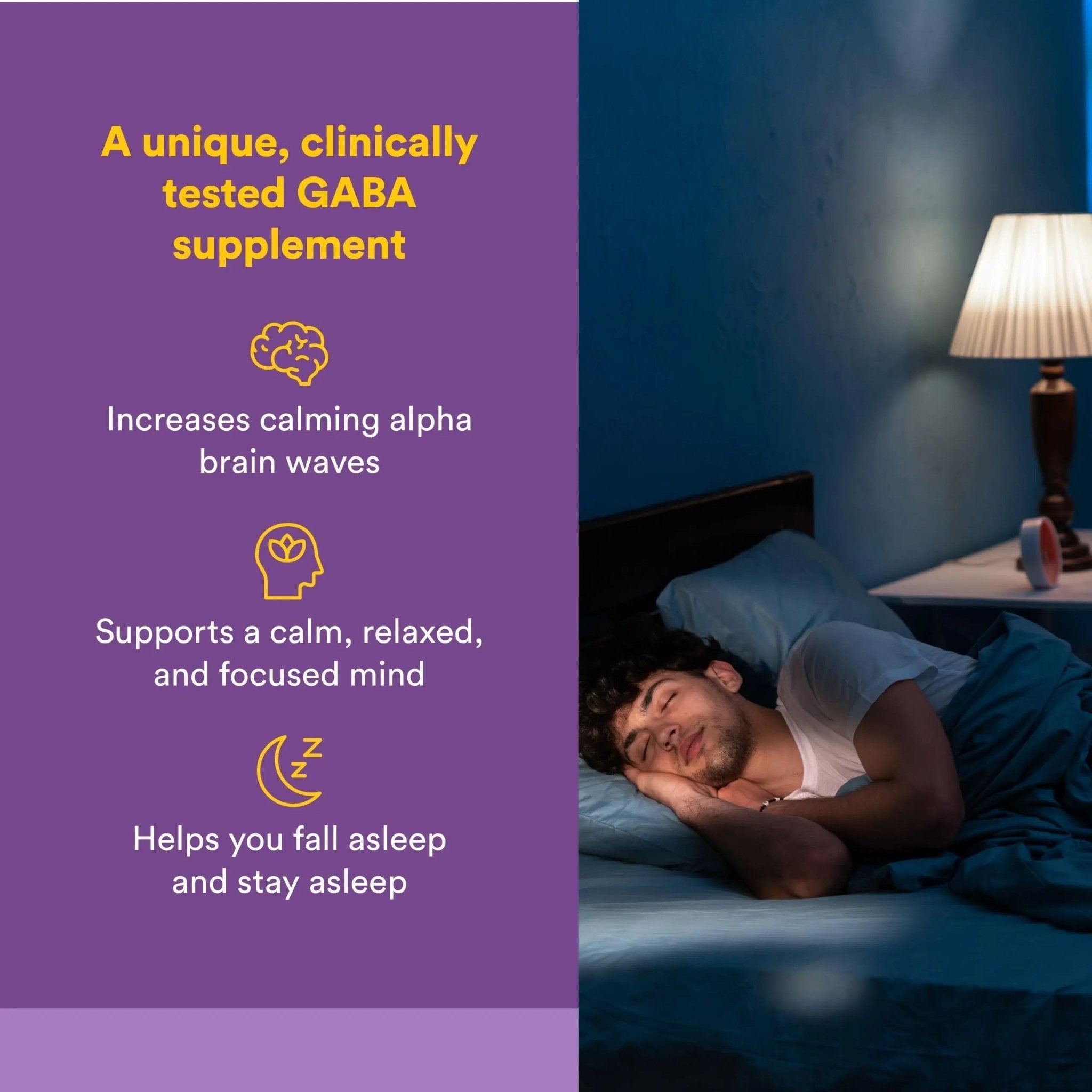 Natural Factors Pharma GABA - Dietary Supplement Supports Calm Sleep & Sleep Quality - Natural, Fast-Working Supplement Aids Focus & Brain Health - 60 Chewable Tablets (60 Servings) - TrustMedUSA
