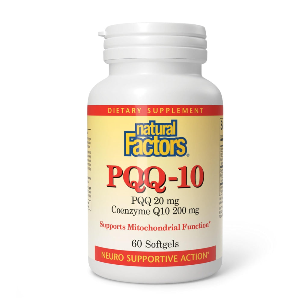 Natural Factors, PQQ-10, Supports Energy and Healthy Aging, Dietary Supplement, 60 softgels (60 servings) - TrustMedUSA