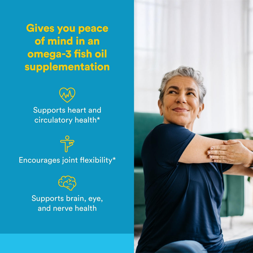 Natural Factors RxOmega-3 Ultra Strength - Brain & Heart Health Support - Eye Health Supplement with EPA & DHA - Supplement with Omega-3 Fatty Acids - 150 Softgels (75 Servings) - TrustMedUSA