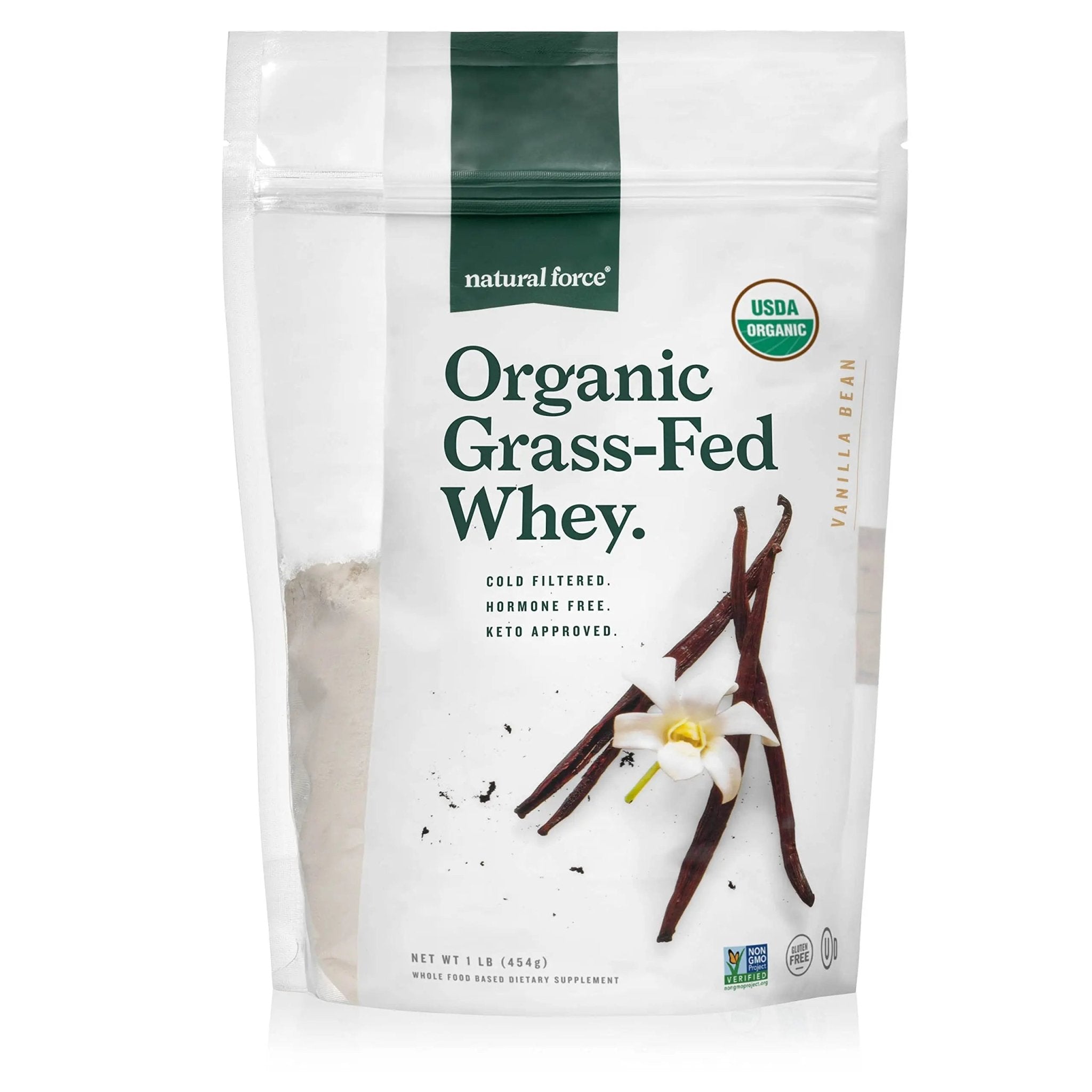 Natural Force Grass Fed Organic Whey Protein Powder – Non GMO Verified, Humane - TrustMedUSA