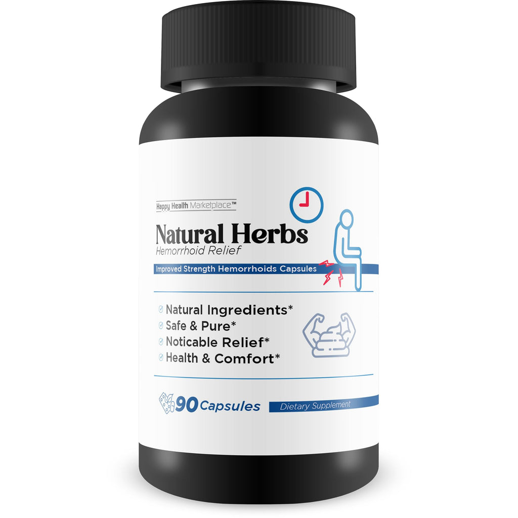 Natural Herbs Hemorrhoids Capsules - Our Best Hemorrhoid Relief Supplement - Premium Natural Herbs Strength Hemorrhoids Capsules - Hemorrhoids Natural Herbs Hemorrhoid Treatment Hemorrhoids Treatment - TrustMedUSA