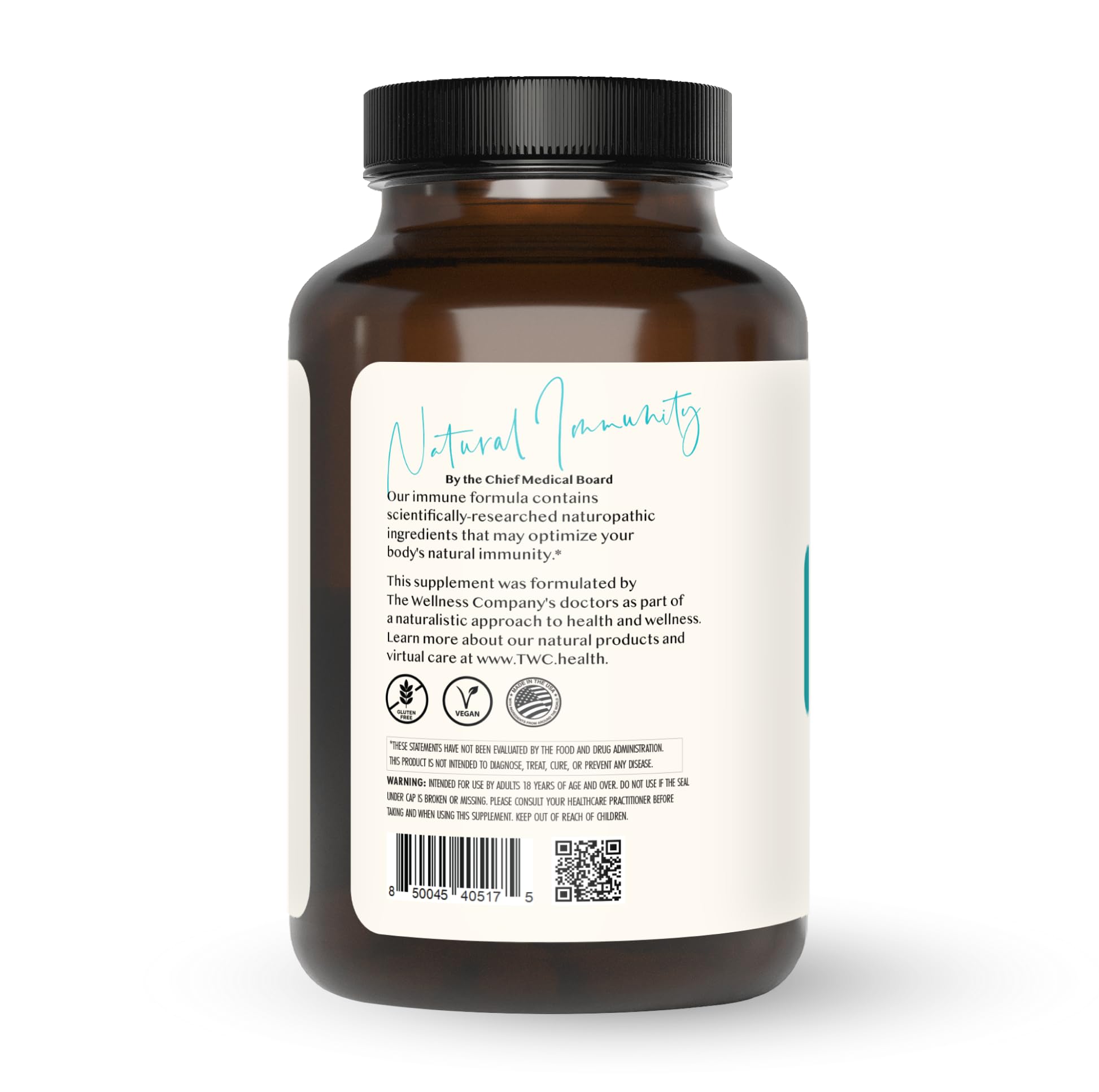Natural Immunity - Botanical Immune Boost, Targeted Nutrients, T-Cell Support - Oregano, Reishi, Zinc, Vitamin C, Quercetin | 120 (2 Month Supply) - TrustMedUSA