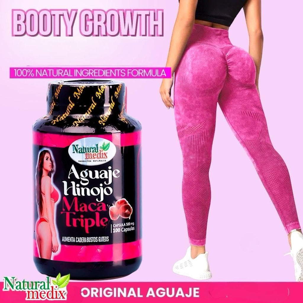 Natural medix Aguaje Hinojo Maca Triple (Maca Root Supplement) Premium 100 Capsules | Premium Botanical Blend for Feminine Balance & Confidence - TrustMedUSA