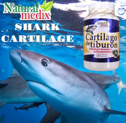 Natural medix Cartilage – Joint Support Supplement with Glucosamine, Collagen & Magnesium – 100 Caps - Cartílago de Tiburon - TrustMedUSA
