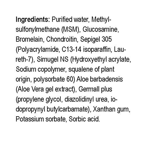 Natural Radiance MSM Plus - Glucosamine Bromelain and Chrondroitin 8 oz. Bottle - Oderless - TrustMedUSA