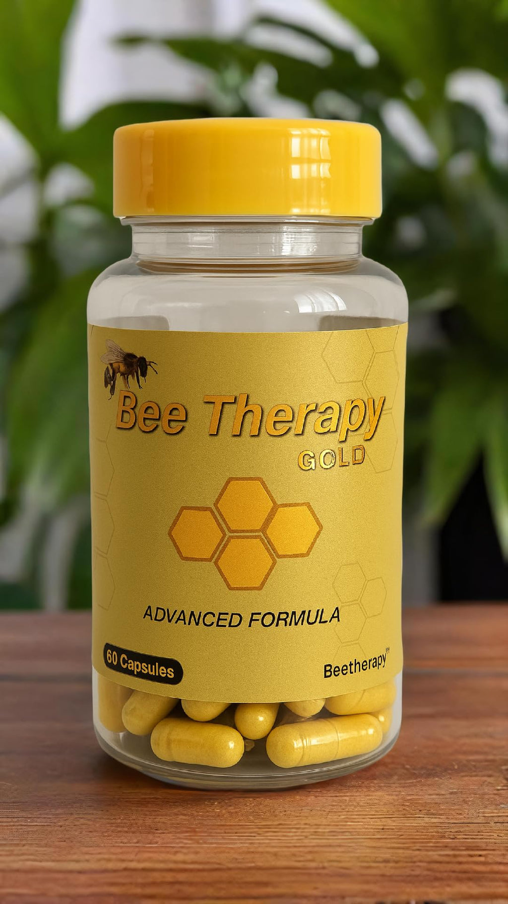 Natural Supplement - Bee Therapy Gold Venom Apitoxin Manuka Honey - Supports Inflammation & Mobility - Neck and Backache - Supports Joints & Muscles- Sprains, Bruises and Strains - Pack 1 60 Capsules - TrustMedUSA