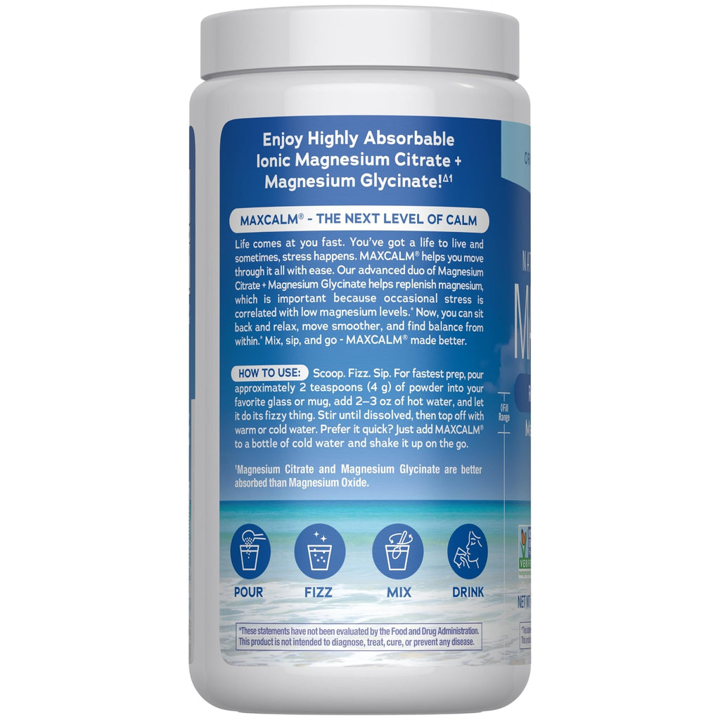 Natural Vitality Calm, Magnesium Supplement, Anti-Stress Drink Mix Powder, Gluten Free, Vegan, & Non-GMO, Original Unflavored, 16 oz - TrustMedUSA
