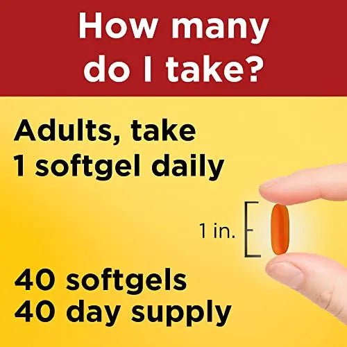 Nature Made CoQ10 400mg, Dietary Supplement for Heart Health Support, 40 Softgels - TrustMedUSA