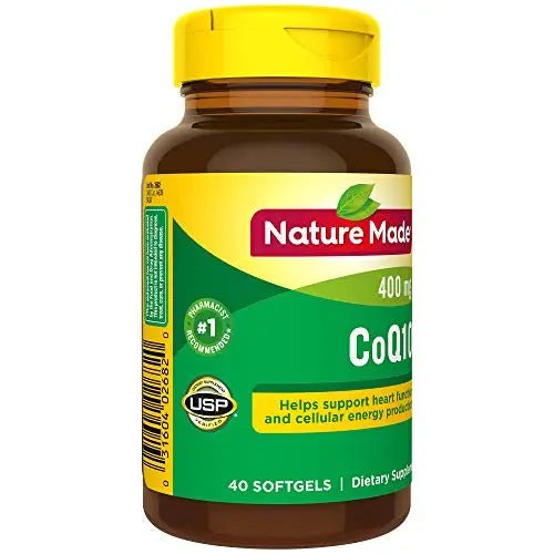 Nature Made CoQ10 400mg, Dietary Supplement for Heart Health Support, 40 Softgels - TrustMedUSA