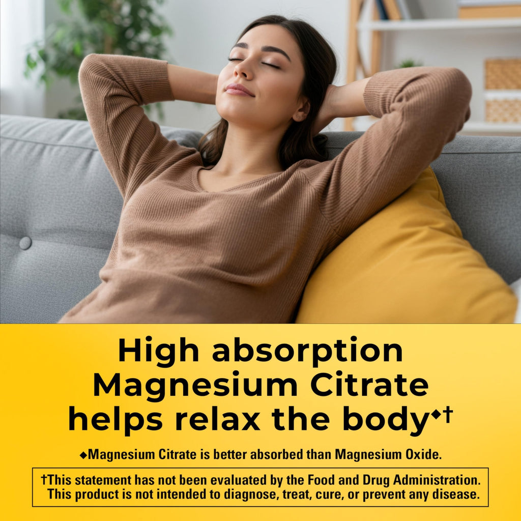 Nature Made High Absorption Magnesium Citrate 200 mg per serving, Magnesium Supplement for Muscle, Nerve, Bone and Heart Support - TrustMedUSA