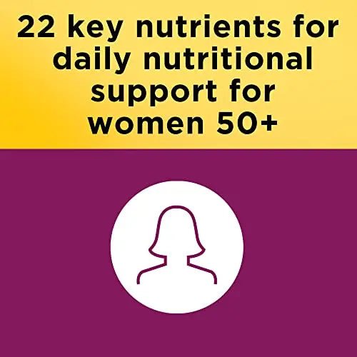 Nature Made Multivitamin For Her 50+ with No Iron, Womens Multivitamin for Daily Nutrition - TrustMedUSA