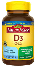 Nature Made Vitamin D3 2000iu 320 Ct. Soft Gels (Packaging May Vary) - TrustMedUSA