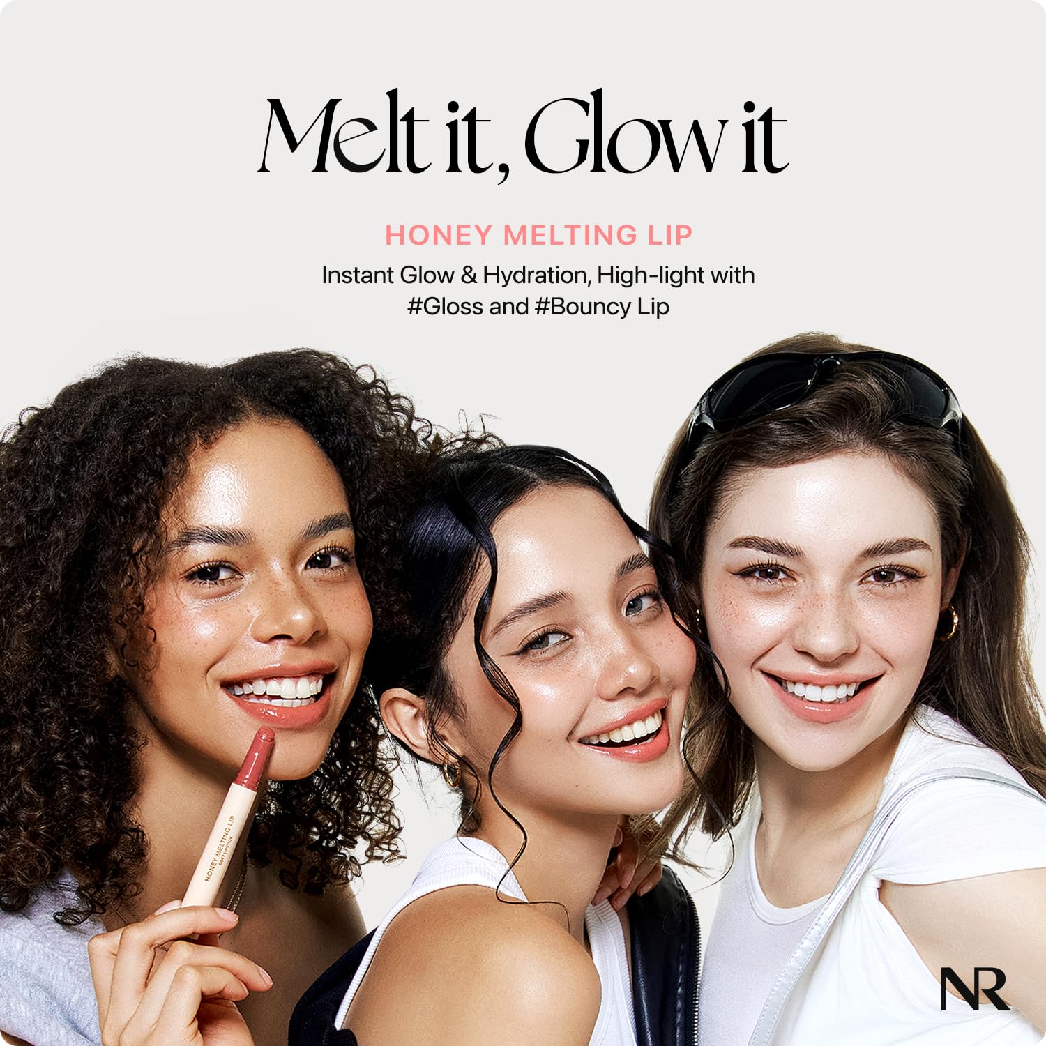 Nature Republic HONEY MELTING LIP (02 FIG) SOFT LIP STICK, Hydrating Gloss, Moisturizing balms, Sheer tint, Shine & Nude, Glowy Finish, korean make up - TrustMedUSA