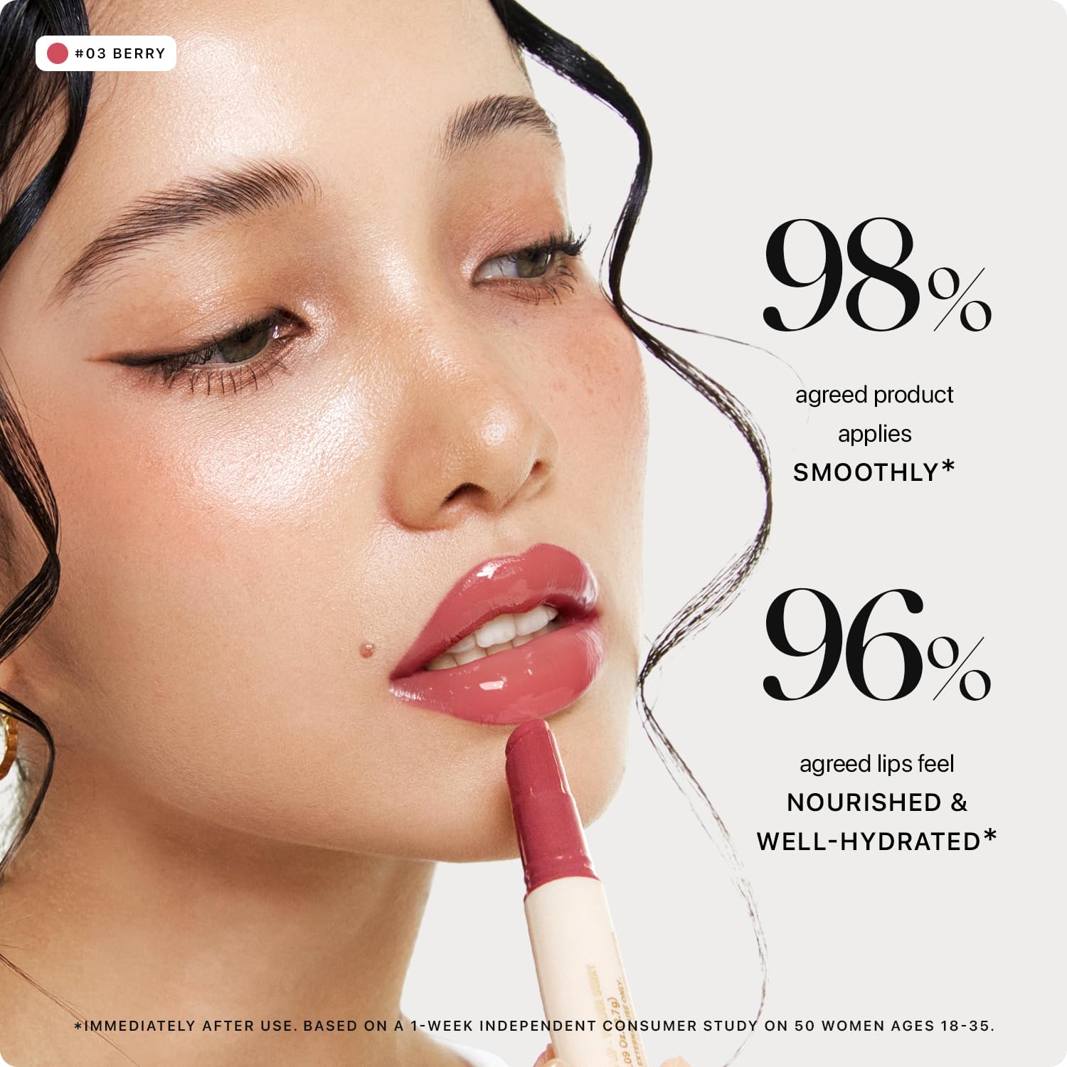 Nature Republic HONEY MELTING LIP (03 BERRY) SOFT LIP STICK, Hydrating Gloss, Moisturizing balms, Sheer tint, Shine & Glowy Finish, korean make up - TrustMedUSA