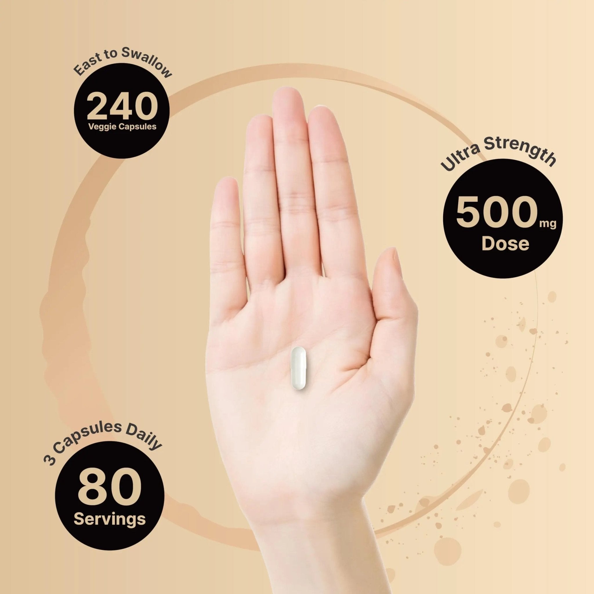NatureBell Magnesium Glycinate 500mg Per Serving | 240 Veggie Capsule, 100% Chelated - TrustMedUSA
