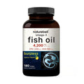 NatureBell Omega-3 Fish Oil - 180 Softgels - Support for Joint, Brain & Heart Health* - with EPA & DHA - No Burps or Fishy Aftertaste - Non-GMO & Mercury-Free Formula - Lemon Flavor - Maple Wellness Supplements