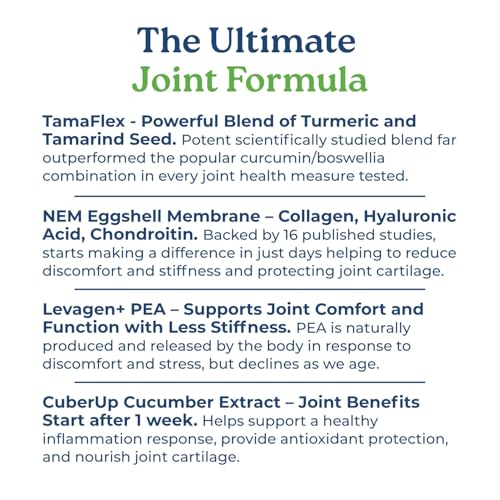 NatureCity True-Joint FLX Joint Supplement Formula (120 Capsules) | TamaFlex, NEM Eggshell Membrane, Levagen+ PEA & CuberUp | Supports Joint Comfort, Flexibility, Mobility, Function & Cartilage Health - TrustMedUSA