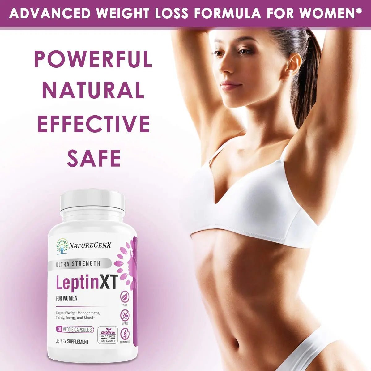 NatureGenX LeptinXT - Leptin Supplements for Weight Loss for Women - Extra Strength - TrustMedUSA