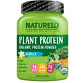 NATURELO Plant Protein Powder, Vanilla, 22g Protein - Non-GMO, 20 Ser - TrustMedUSA