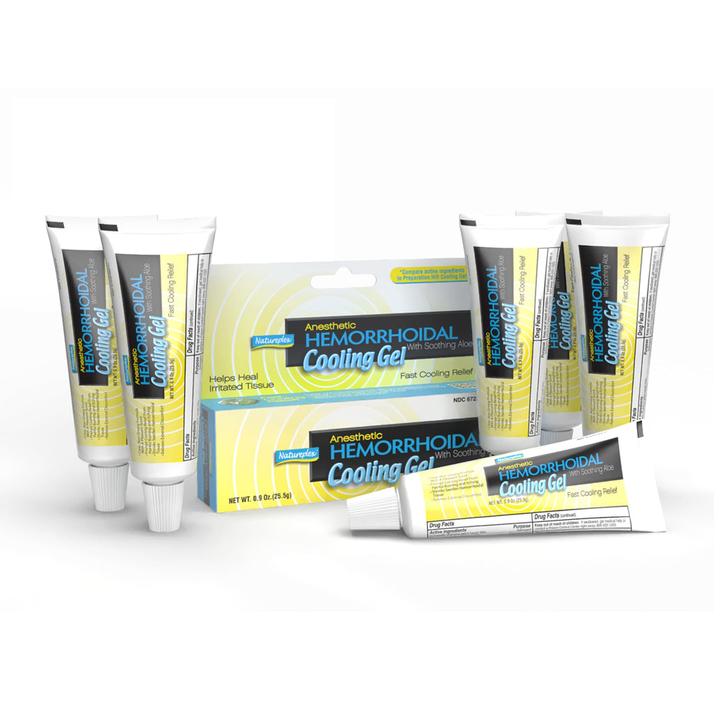 Natureplex Anesthetic Hemorrhoidal Cooling Gel with Soothing Aloe (6 Pack) - TrustMedUSA