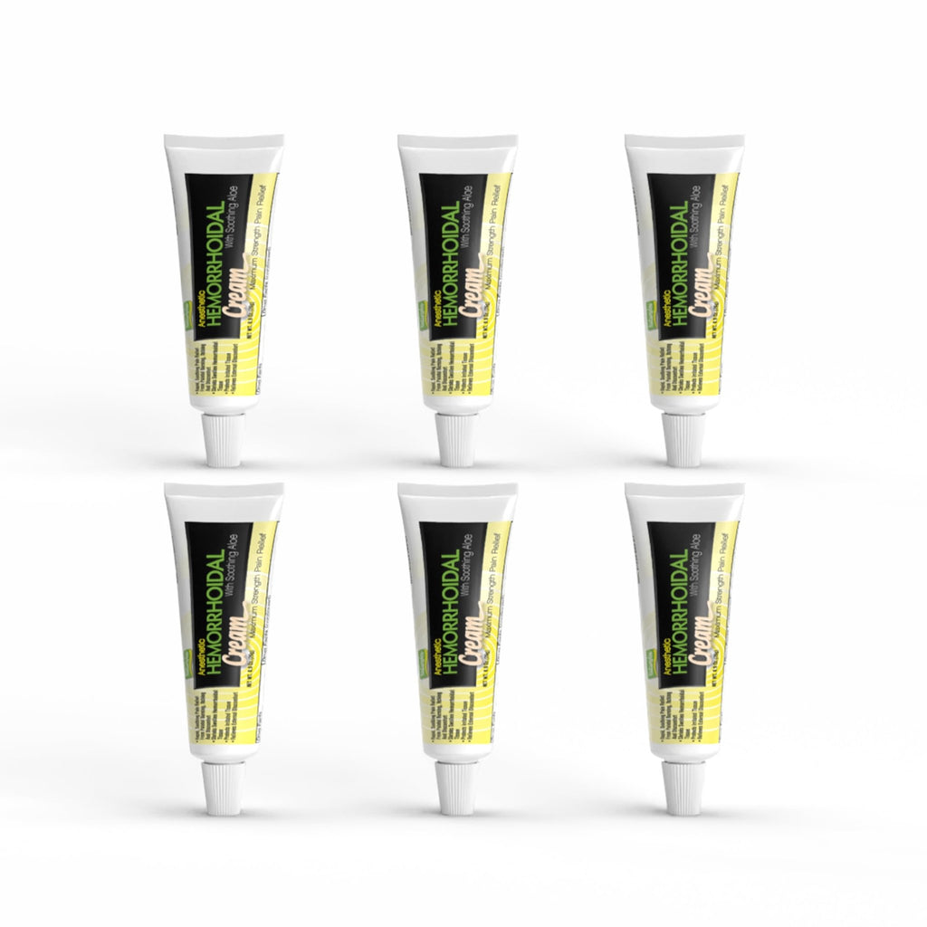 Natureplex Hemorrhoidal Cream for Itching, Burning and Discomfort Relief, 0.9 oz (Pack of 6) - Made in USA - TrustMedUSA