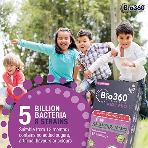 Natures Aid Bio360 Kidz Pro-5 (5 Billion Bacteria) from Natures Aid, Children's Microbiotic - TrustMedUSA