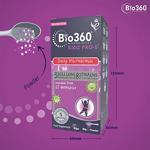 Natures Aid Bio360 Kidz Pro-5 (5 Billion Bacteria) from Natures Aid, Children's Microbiotic - TrustMedUSA
