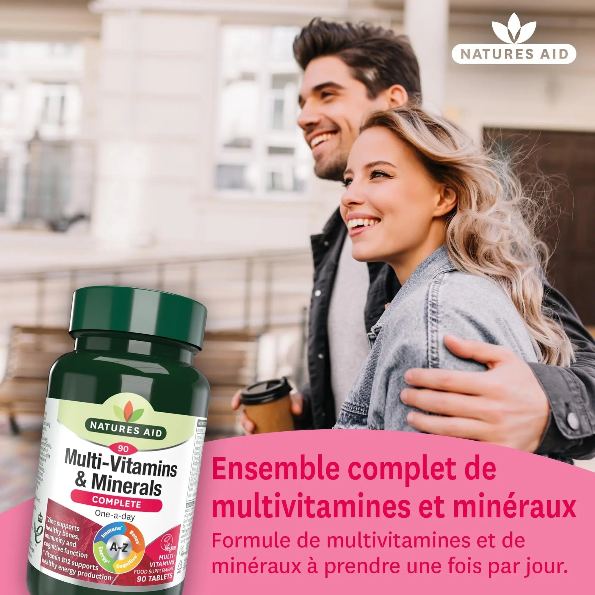 Natures Aid Multivitamins and Minerals, 90 Count (Pack of 1), (Packing may vary) - TrustMedUSA