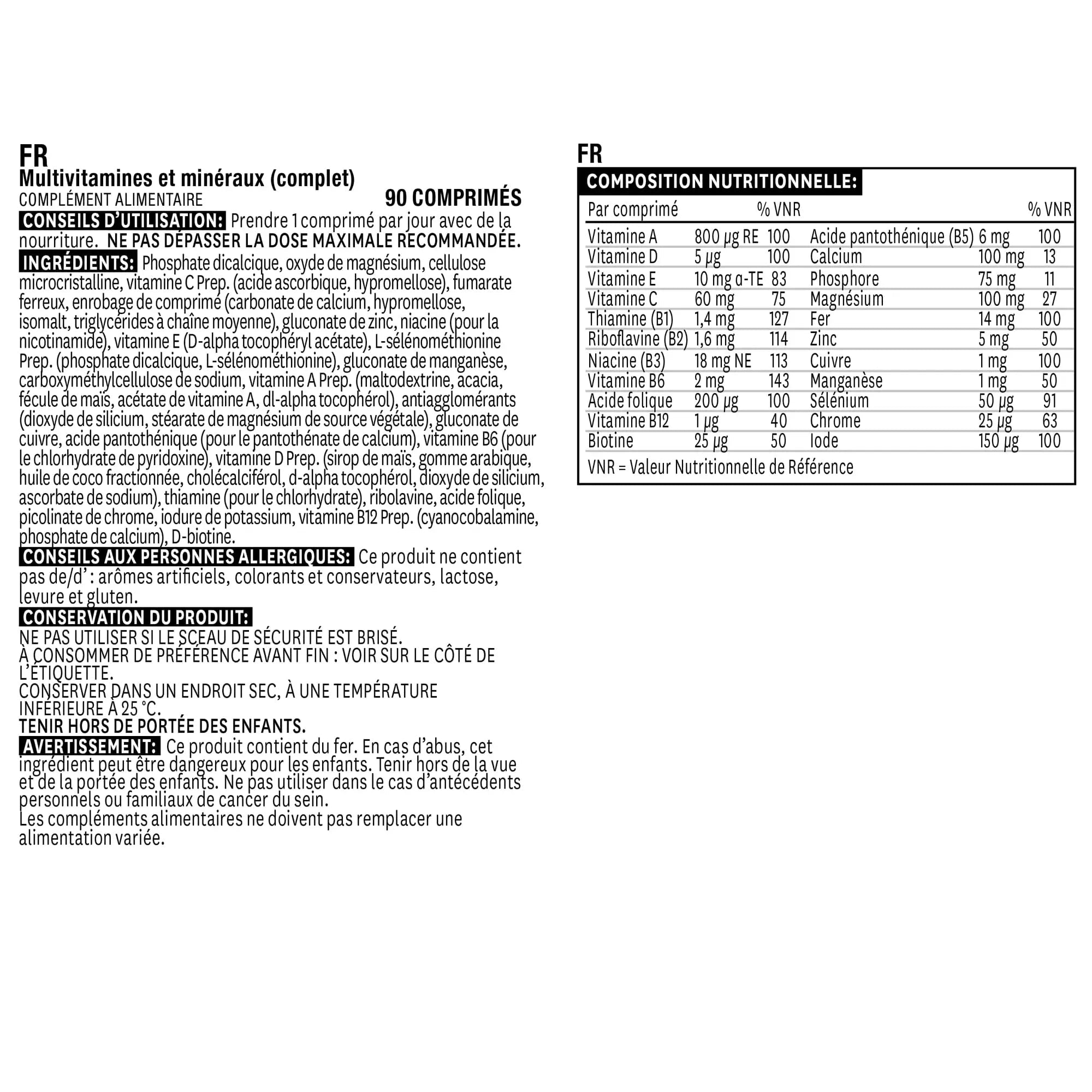 Natures Aid Multivitamins and Minerals, 90 Count (Pack of 1), (Packing may vary) - TrustMedUSA