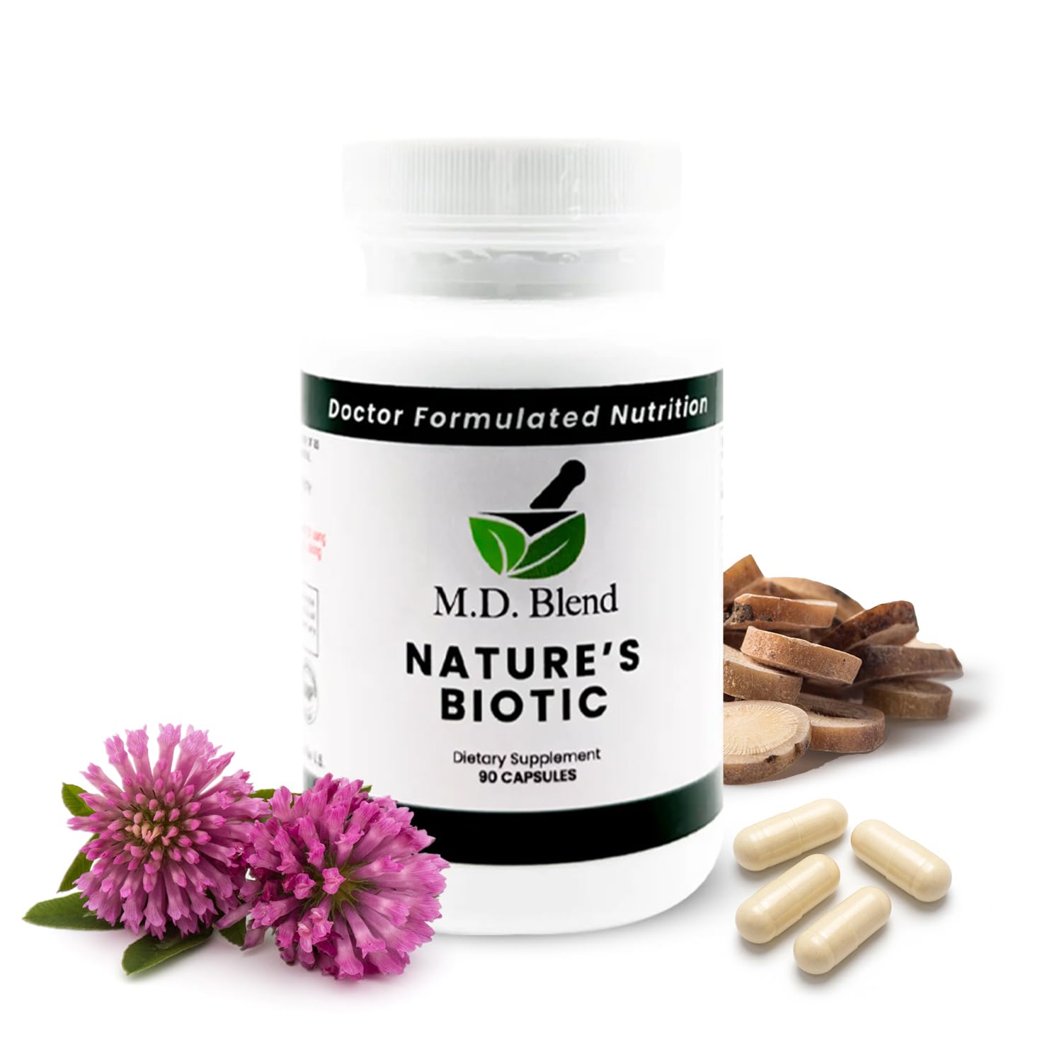 Nature’s Biotic Berberine Supplement for Daily Wellness Support with Blend of Oregano, Garlic, Vitamins C & B6, Magnesium, and Zinc, 90 Capsules (Pack of 1) - TrustMedUSA
