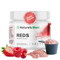 NATURES BLAST Reds - Metabolism and Energy Superfood Powder with 23 Red Fruits, 4 Adaptogens, Probiotics & Enzymes - Vegan Antioxidant Blend, 1 Bottle - TrustMedUSA