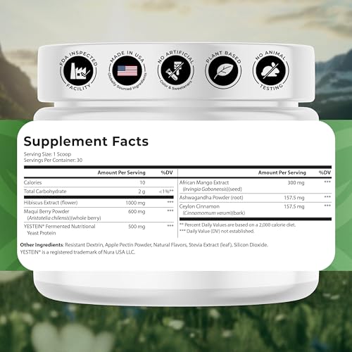 NATURES BLAST Shape Fusion® - GLP-1 Supplements with Ashwagandha, Hibiscus, Ceylon Cinnamon, Maqui Berry & African Mango Extract - Supports Healthy Habits, Energy & Body Balance - 30 Servings - TrustMedUSA
