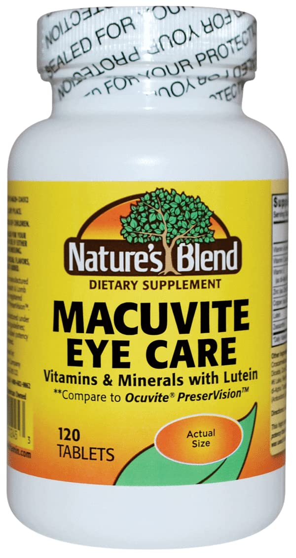 Natures Blend Macuvite Eye Care, 120 tabs Pack of 2 - TrustMedUSA