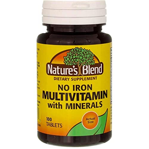Nature's Blend Multiple Vitamin with Minerals No Iron 100 Tabs - TrustMedUSA