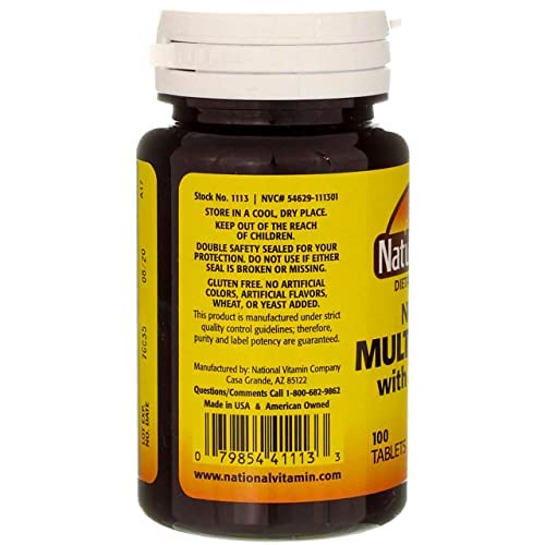 Nature's Blend Multiple Vitamin with Minerals No Iron 100 Tabs - TrustMedUSA